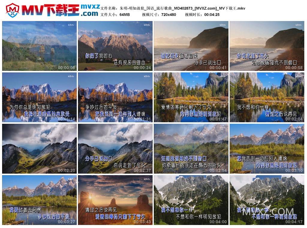 朱明-明知故犯_国语_流行歌曲_MD402873